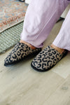 Fuzziest Feet Animal Print Slippers In Mocha Womens