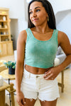 Get On My Level Cropped Cami In Mint Womens