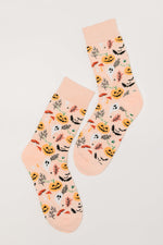 Ghouls Night In Quarter Socks