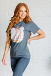 Gingham Pumpkin With Bow Graphic Tee*