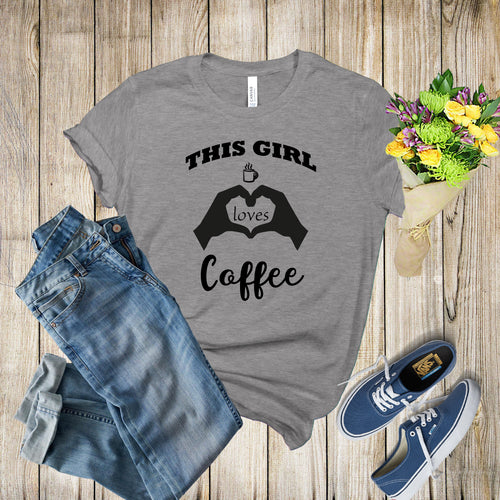 Graphic Tee - Girl Loves Coffee