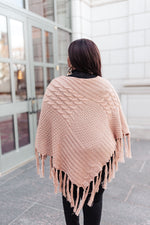 Hanging For The Weekend Poncho In Mocha Womens