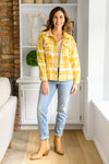 Hard To Miss Shacket In Mustard Womens