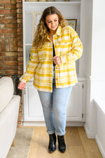 Hard To Miss Shacket In Mustard Womens