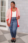 Have You Heard Cardigan In Red Womens