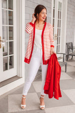 Have You Heard Cardigan In Red Womens