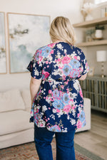 Hello Hummingbird Floral Top Womens