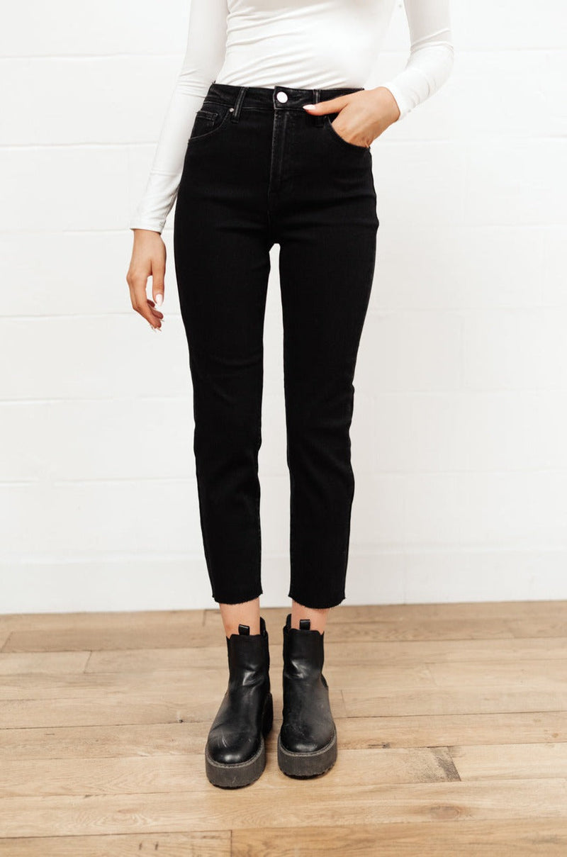 MAMA Slim Ankle Jeans - Black - Ladies