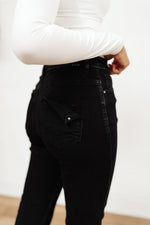 High Waist Mom Fit Jeans In Black Womens