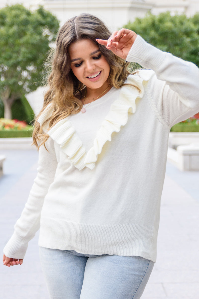 I Choose You Sweater In Ivory Womens