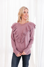 I Choose You Sweater In Purple Womens
