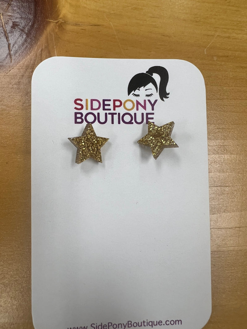 Gold Star Earrings