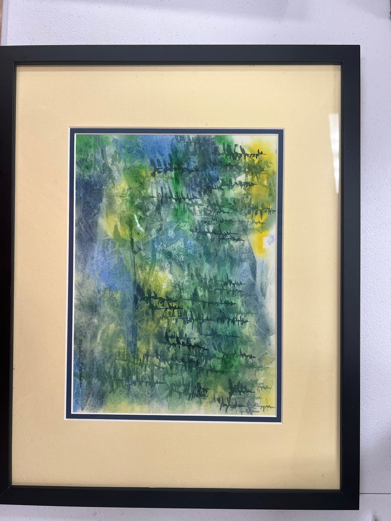 In the Silence of Summer Framed Original Watercolor