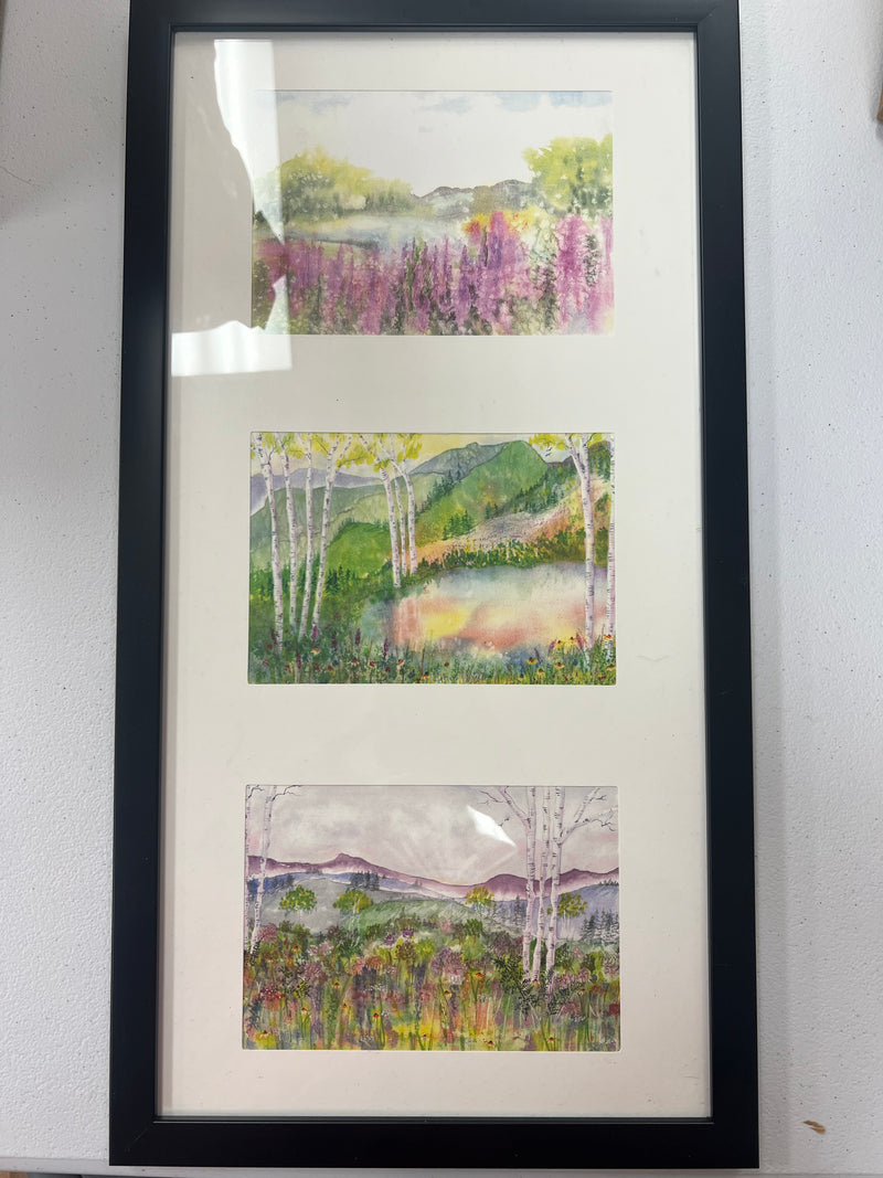 Meadow Edge Framed Watercolor Print