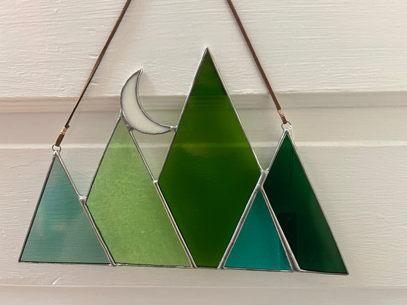 Root Studio - Green Stained Glass Mountain