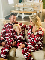 Preorder: Matching Family Pajamas In Plaid Bear Womens