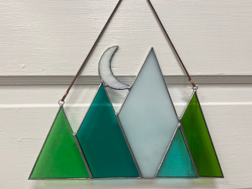 Root Studio - Green Stained Glass Mountain