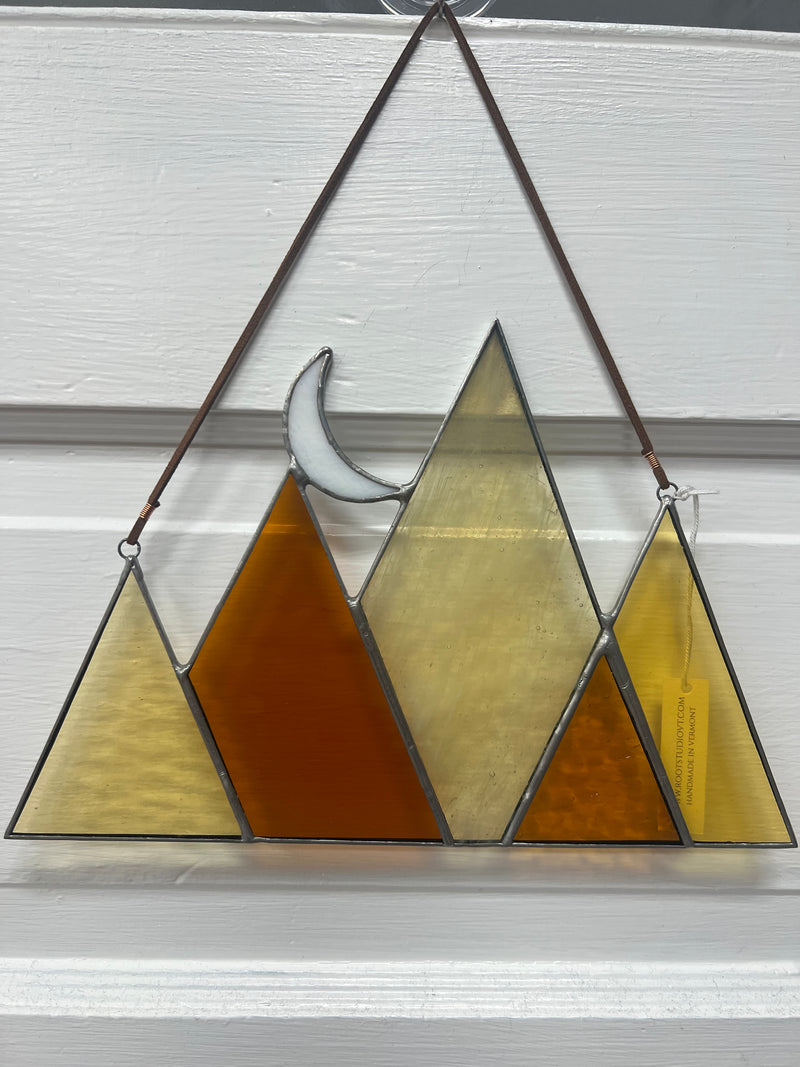 Root Studio - Orange Stained Glass Mountain