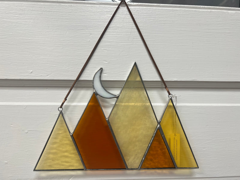 Root Studio - Orange Stained Glass Mountain