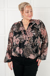 I Wish We Had it All Surplice Floral Blouse*