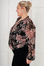 I Wish We Had it All Surplice Floral Blouse*