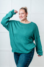 In Stitches Drop Shoulder Sweater*