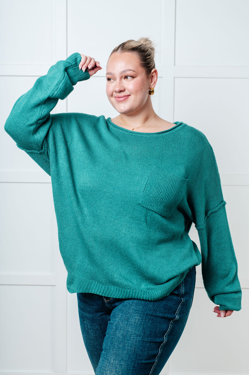 In Stitches Drop Shoulder Sweater*