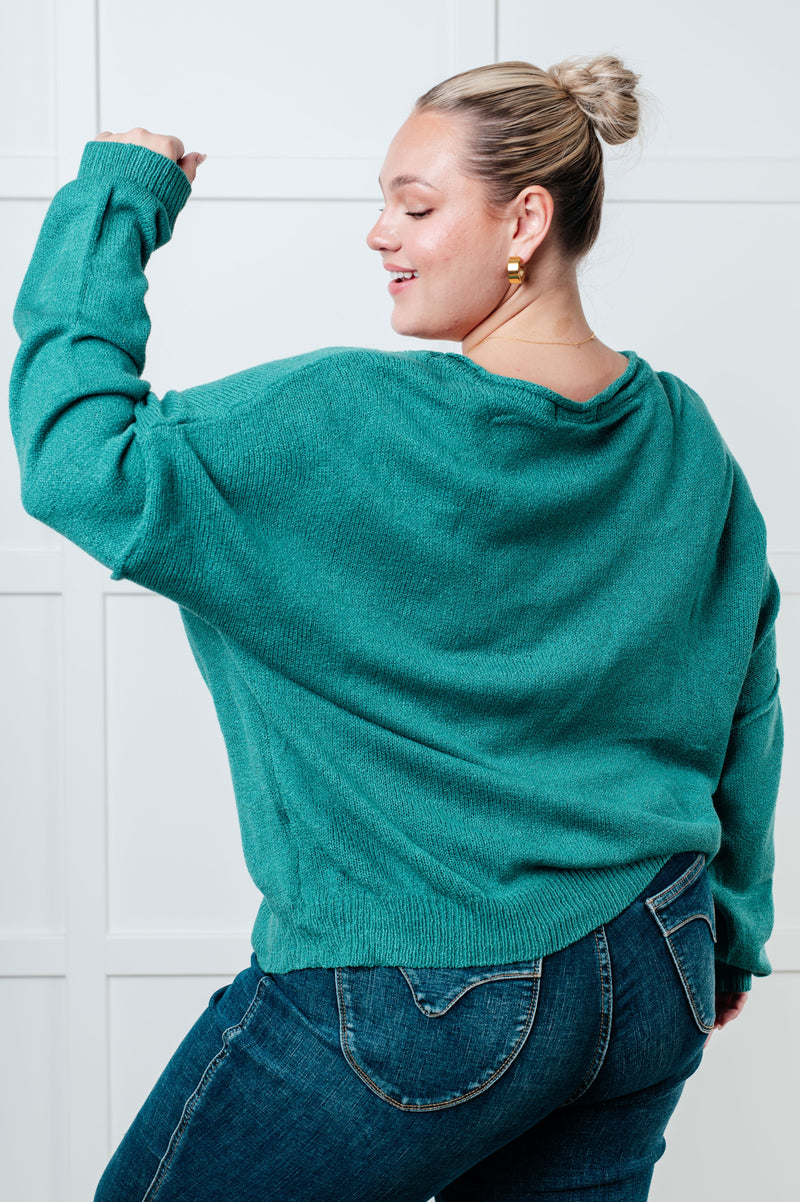 In Stitches Drop Shoulder Sweater*