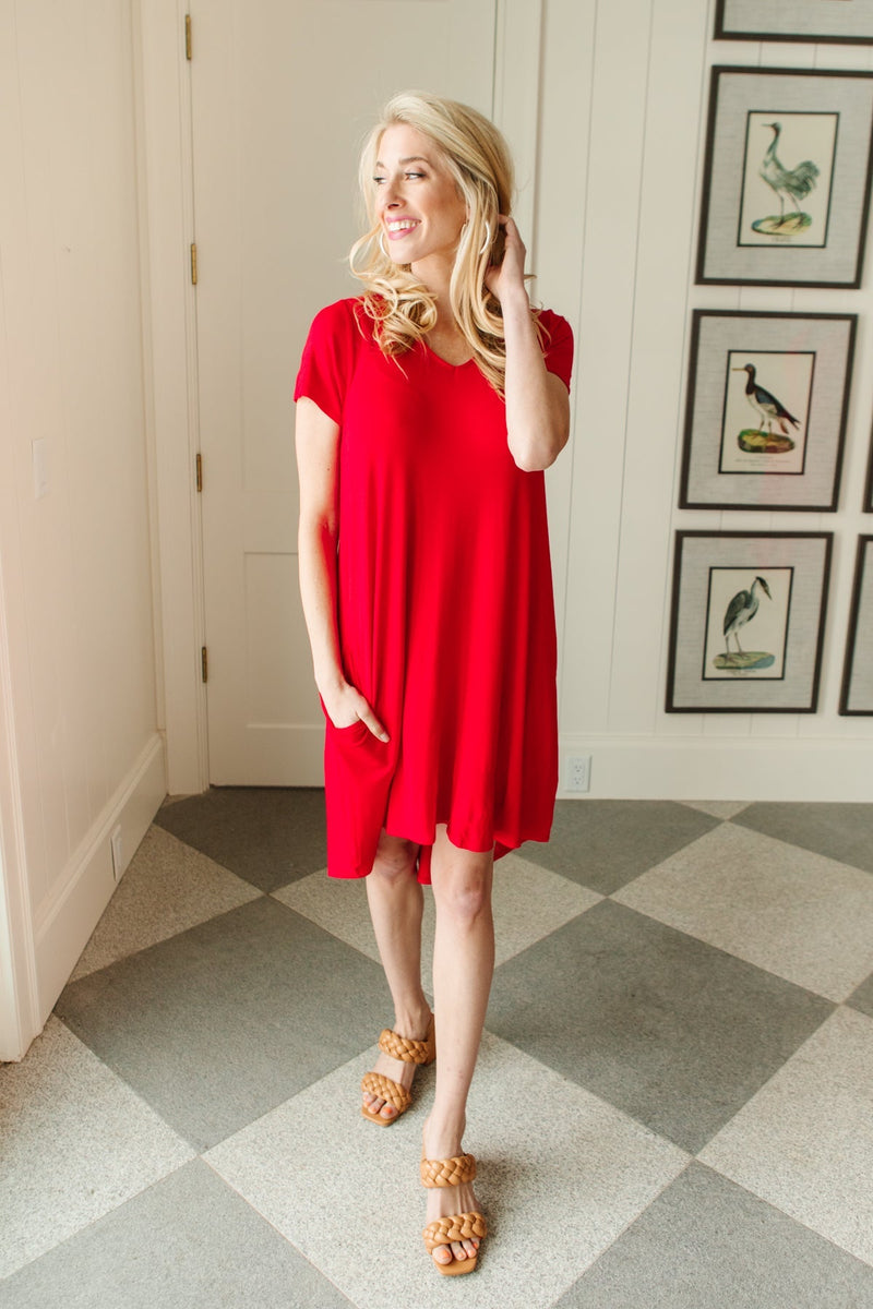 In The Now Dress In Red Womens