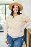 Into The Fringe Top In Beige Womens