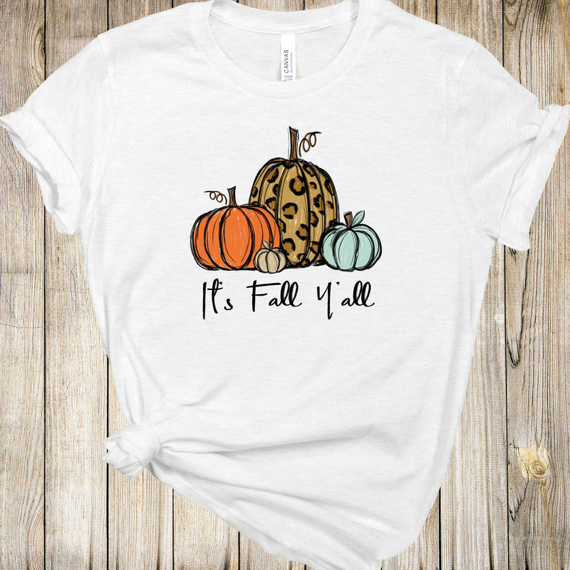 Graphic Tee - Its Fall Yall Pumpkins