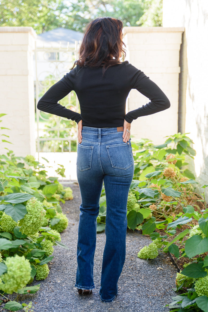 Ivy High Waisted Bootcut Medium Wash Jeans Womens
