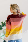 Lustrous Rose Colorblock Sweater