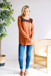 Falling Ember Knit Top