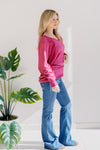 Aurora Blush Knit Pullover