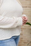Keep Me Here Knit Sweater In Cream Womens
