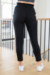 Keep Them Coming Smocked Waist Joggers In Black Womens