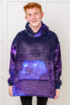 Kids Oversized Hoodie Blanket in Starry Sky*