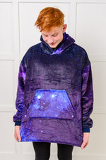 Kids Oversized Hoodie Blanket in Starry Sky*