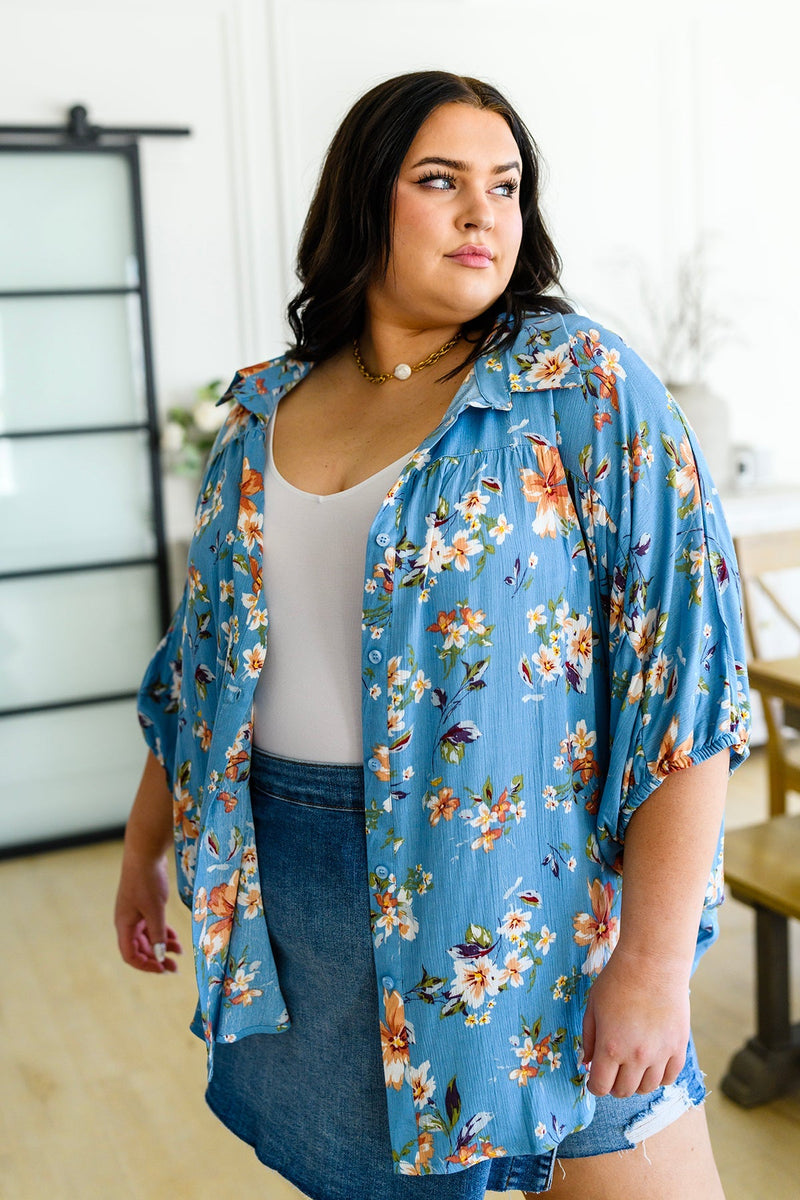 Lanikai Floral Button Down Womens