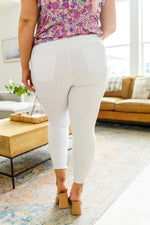 Lauren Hi-Waisted White Skinny Jeans Womens