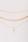 Layered Faith Necklace in Gold