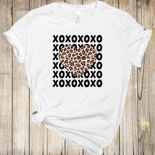 Graphic Tee - Leopard Xoxo