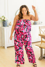 Life Of The Party Floral Jumpsuit Womens