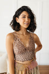 Live In Lace Bralette In Mauve Womens