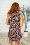 Lizzy Tank Dress in Black Paisley