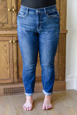 London Midrise Cuffed Boyfriend Jeans Womens