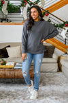 Lounge Around Long Sleeve Paneled Pullover Womens