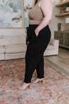 Love Me Dearly High Waisted Pants In Black Womens