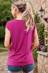 Magenta Glitter Vibes Top
